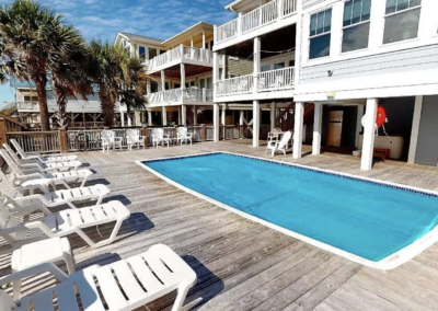 407 Ocean blvd. W., Holden Beach, NC back pool and deck